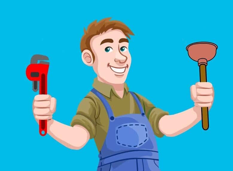 cartoon plumber